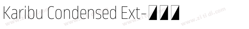 Karibu Condensed Ext字体转换